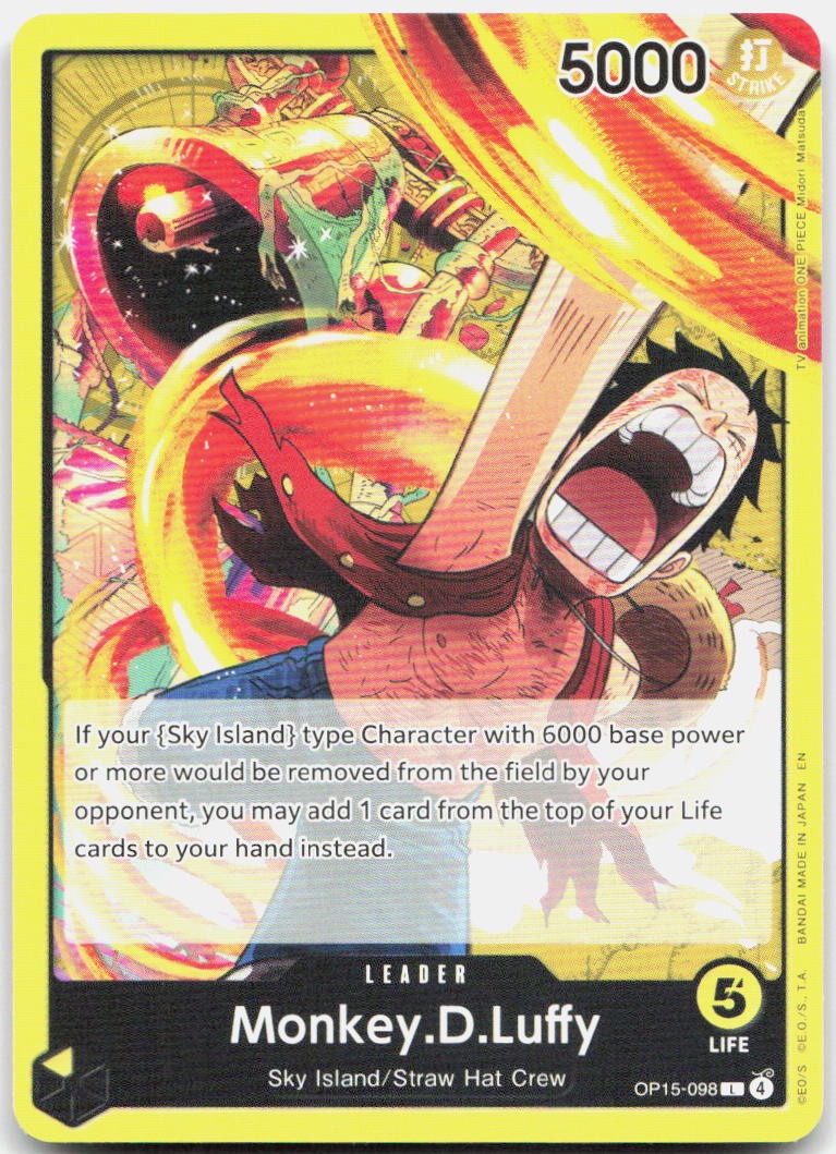 Monkey.D.Luffy () L Adventure on Kami's Island OP15-098 NM