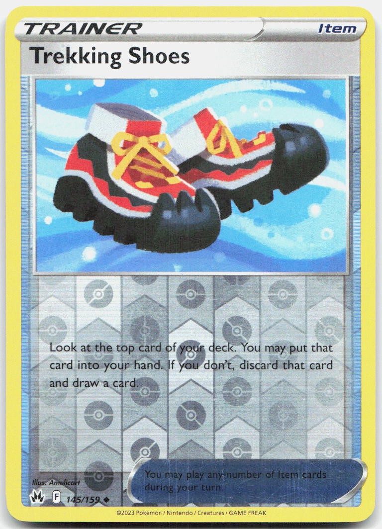 Trekking Shoes 145/159 Uncommon Crown Zenith Pokemon Reverse Holo Near Mint
