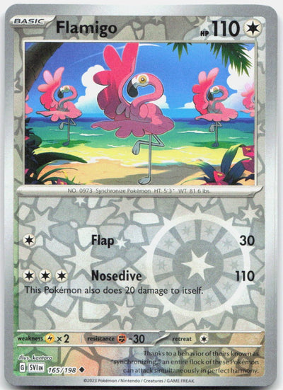 Flamigo Reverse Holo Uncommon SV01: Scarlet & Violet Base Set 165/198 NM