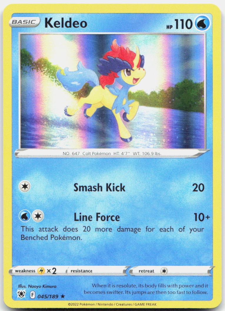 Keldeo 45/189 Rare Deck Exclusives Pokemon Near Mint