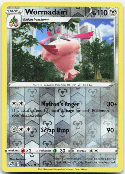 Wormadam (98) Reverse Holo Rare SWSH09: Brilliant Stars 098/172 NM