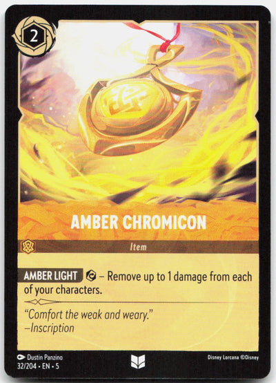 Amber Chromicon Uncommon Shimmering Skies 32/204 NM