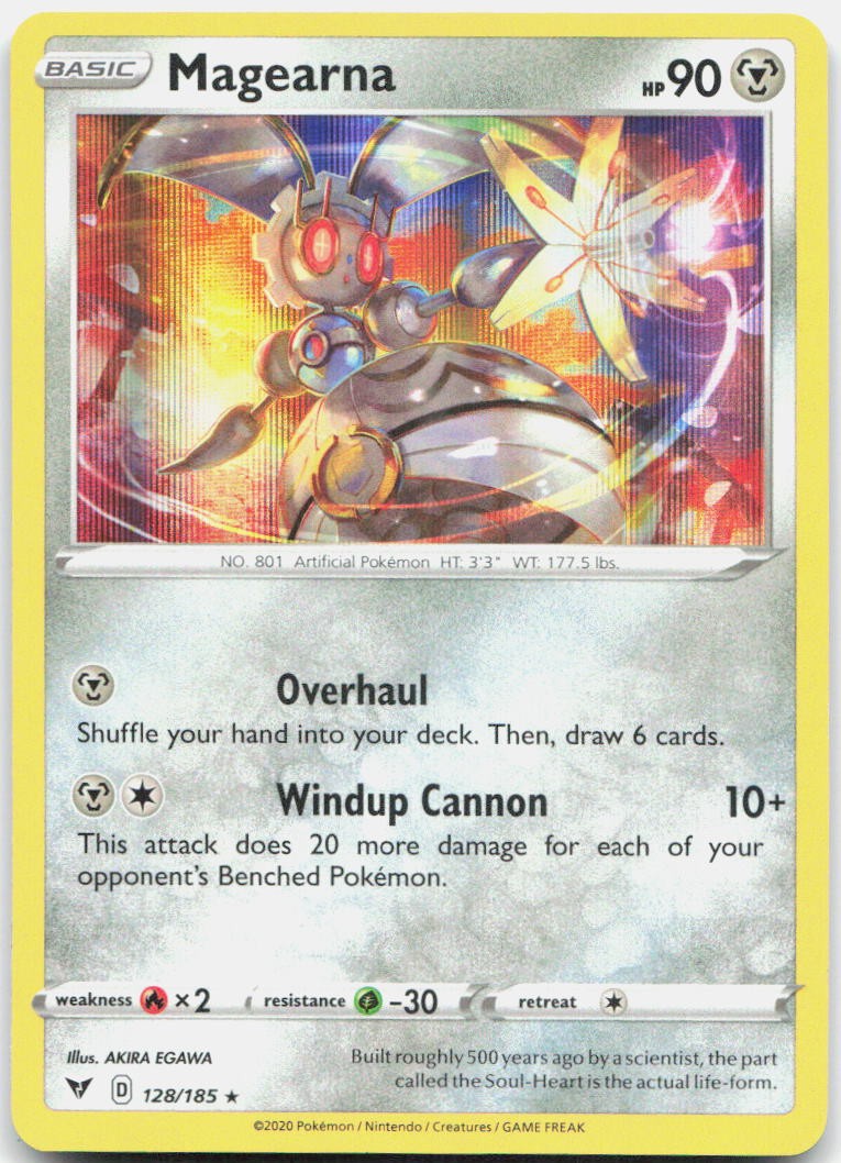 Magearna 128/185 Holo Rare Vivid Voltage Pokemon Holo Near Mint