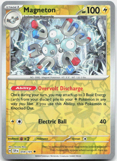 Magneton Reverse Holo Uncommon SV08: Surging Sparks 059/191 NM
