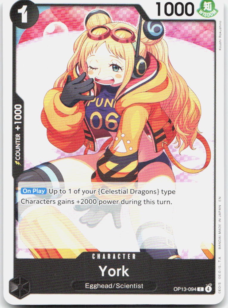 York C Carrying On His Will: 3rd Anniversary Tournament Cards OP13-094 NM