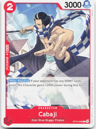 Cabaji C Adventure on Kami's Island Release Event Cards OP15-005 NM