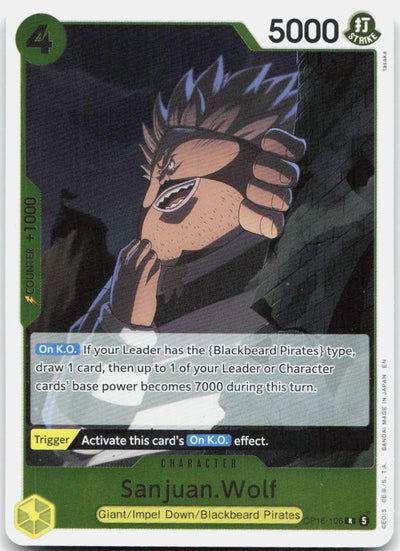 Sanjuan.Wolf OP16-106 Rare The Time of Battle One Piece Foil Near Mint
