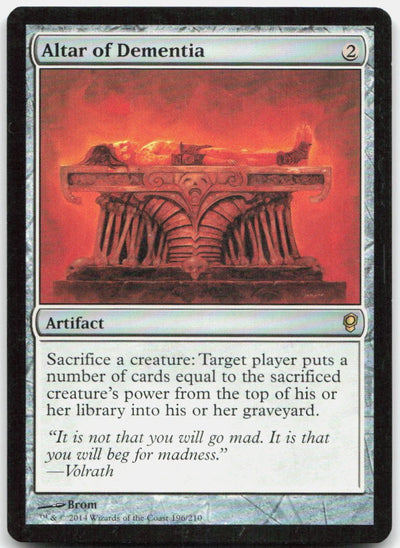 Altar of Dementia 196 Rare Conspiracy Magic: The Gathering Near Mint