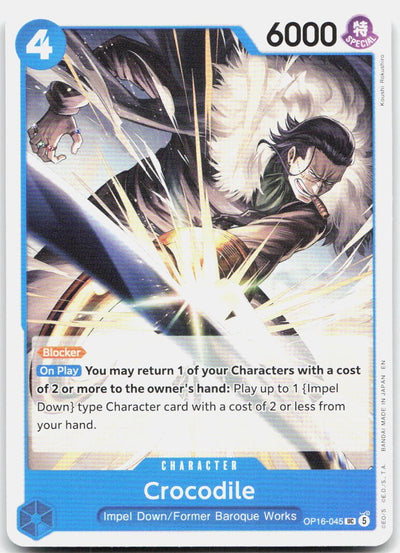 Crocodile UC The Time of Battle OP16-045 NM