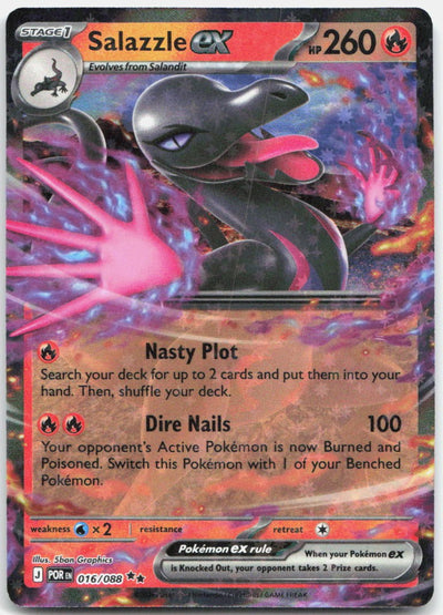 Salazzle ex 016/088 Double Rare Perfect Order Pokemon Holo Near Mint