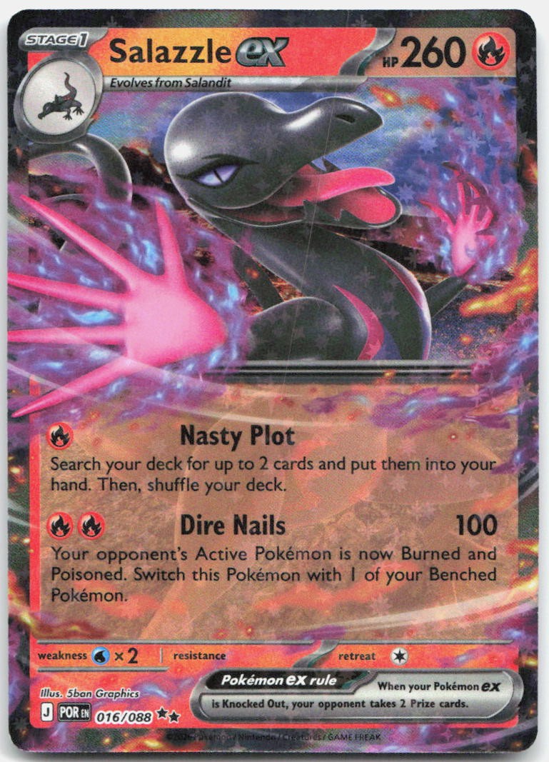 Salazzle ex 016/088 Double Rare Perfect Order Pokemon Holo Near Mint