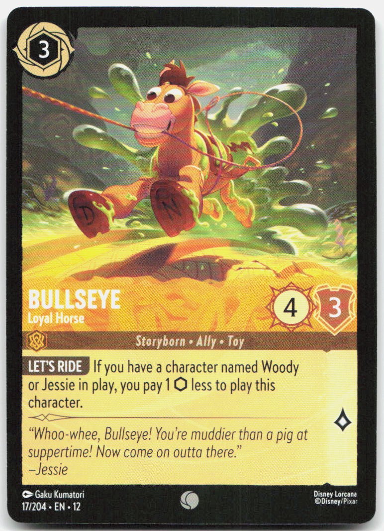 Bullseye - Loyal Horse Common Wilds Unknown 17/204 NM