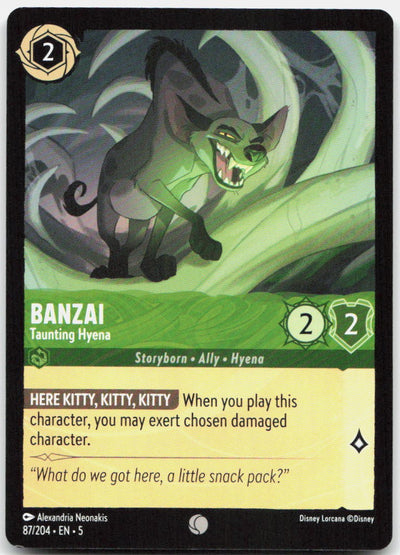 Banzai - Taunting Hyena Common Shimmering Skies 87/204 NM