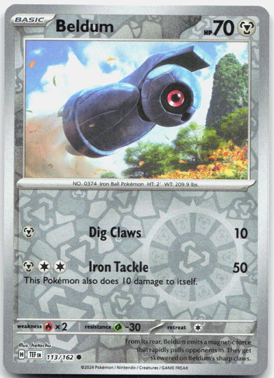 Beldum Reverse Holo Common SV05: Temporal Forces 113/162 NM