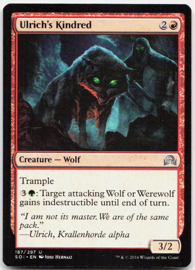 Ulrich's Kindred U Shadows over Innistrad 187 NM