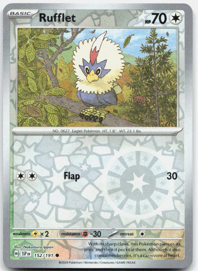 Rufflet Reverse Holo Common SV08: Surging Sparks 152/191 NM