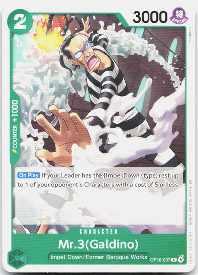 Mr.3(Galdino) (037) C The Time of Battle OP16-037 NM