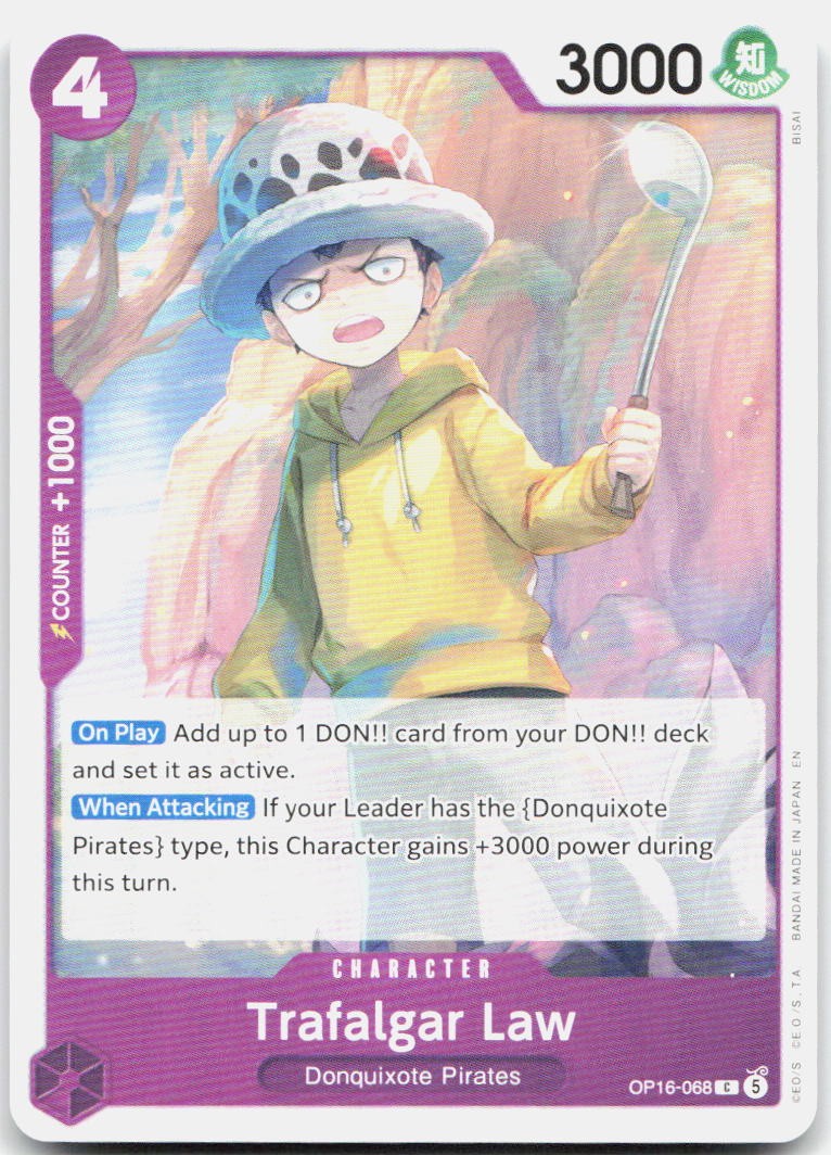 Trafalgar Law (068) C The Time of Battle OP16-068 NM