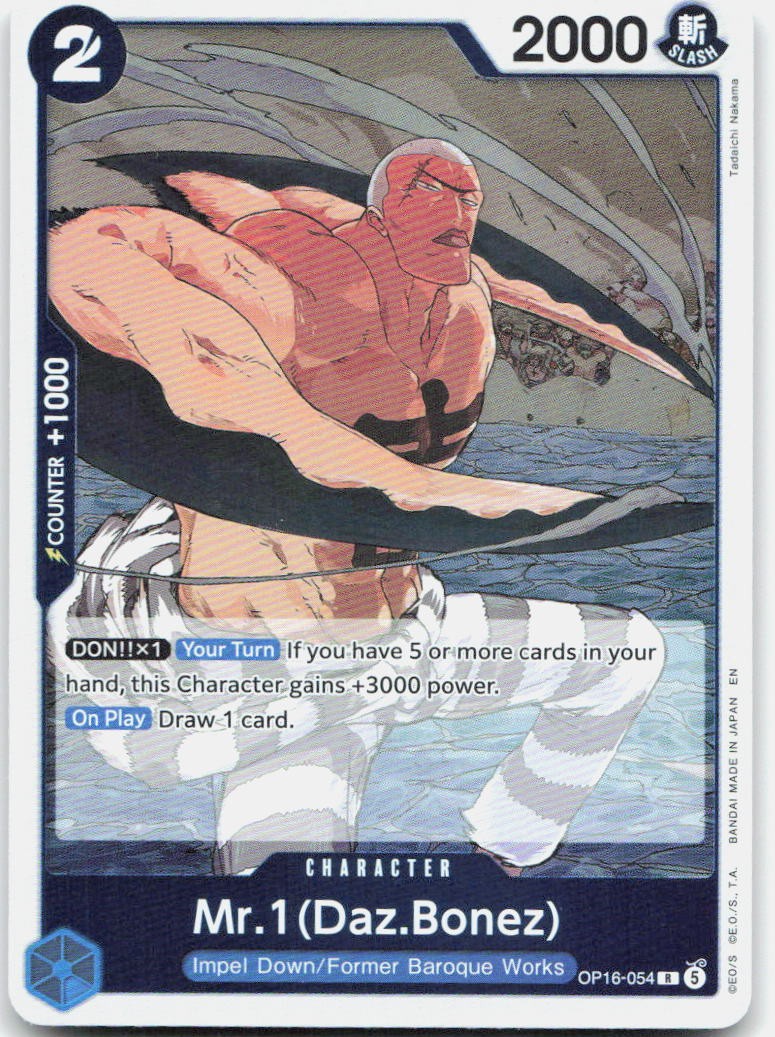 Mr.1(Daz.Bonez) OP16-054 Rare The Time of Battle One Piece Foil Near Mint
