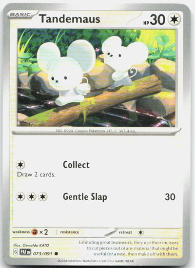 Tandemaus 073/091 Common Paldean Fates Pokemon Near Mint