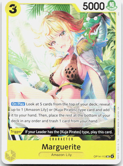 Marguerite UC The Azure Sea's Seven Release Event Cards OP14-113 NM