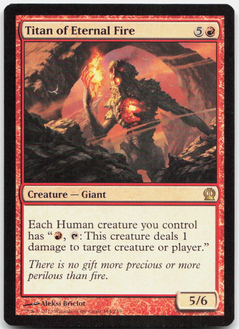 Titan of Eternal Fire R Theros 144 NM