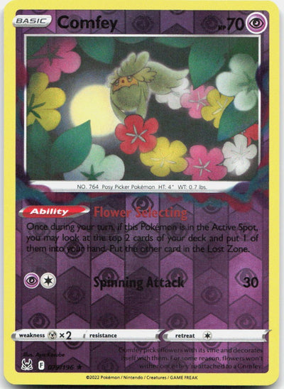 Comfey 079/196 Rare Lost Origin Pokemon Reverse Holo Near Mint