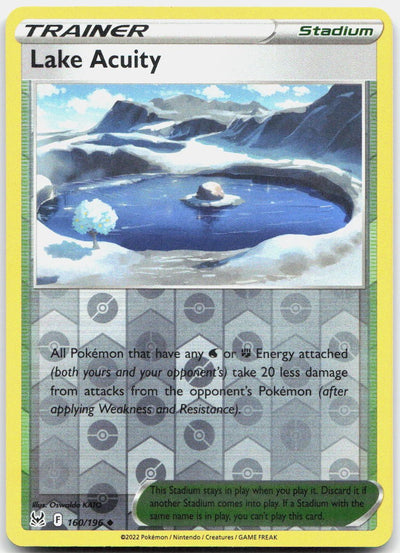 Lake Acuity Reverse Holo Uncommon SWSH11: Lost Origin 160/196 NM