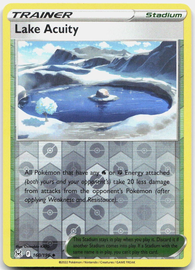 Lake Acuity Reverse Holo Uncommon SWSH11: Lost Origin 160/196 NM