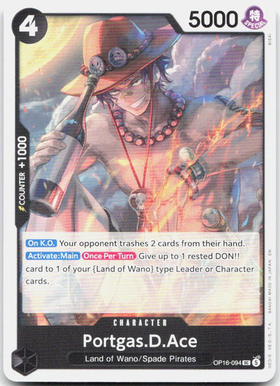 Portgas.D.Ace (094) UC The Time of Battle OP16-094 NM
