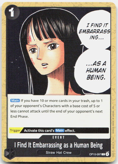 I Find It Embarrassing as a Human Being C Adventure on Kami's Island OP15-097 NM