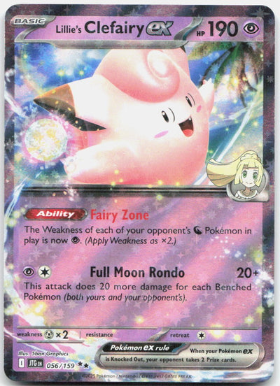 Lillie's Clefairy ex 056/159 Double Rare Journey Together Pokemon Holo Near Mint