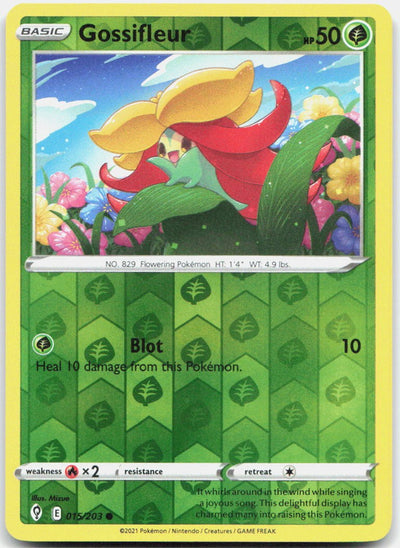 Gossifleur Reverse Holo Common SWSH07: Evolving Skies 015/203 NM