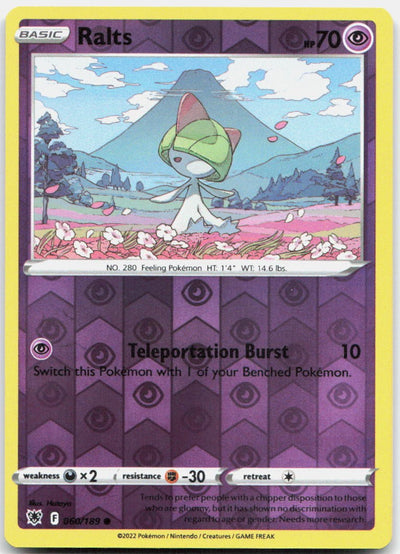 Ralts Reverse Holo Common SWSH10: Astral Radiance 060/189 NM