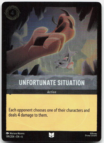 Unfortunate Situation Cold Foil Uncommon Azurite Sea 199/204 NM