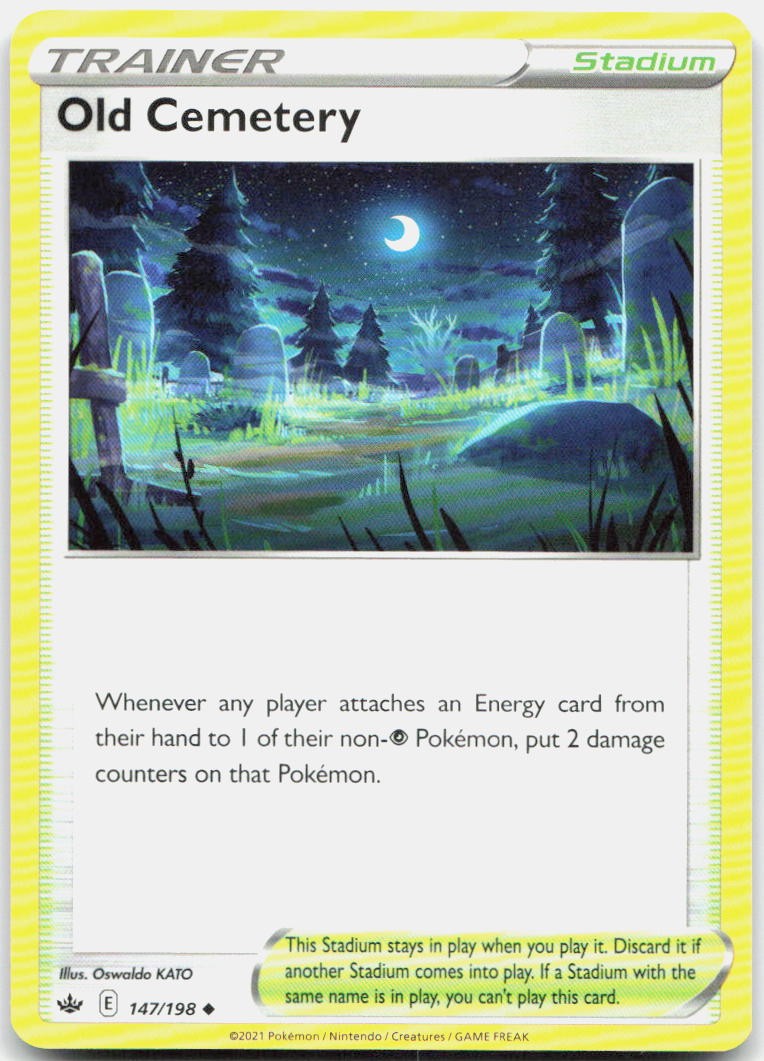 Old Cemetery 147/198 Uncommon Chilling Reign Pokemon Near Mint