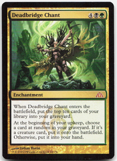 Deadbridge Chant 63 Mythic Dragon's Maze Magic: The Gathering Near Mint