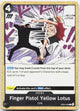 Finger Pistol Yellow Lotus C Adventure on Kami's Island Release Event EB04-049NM