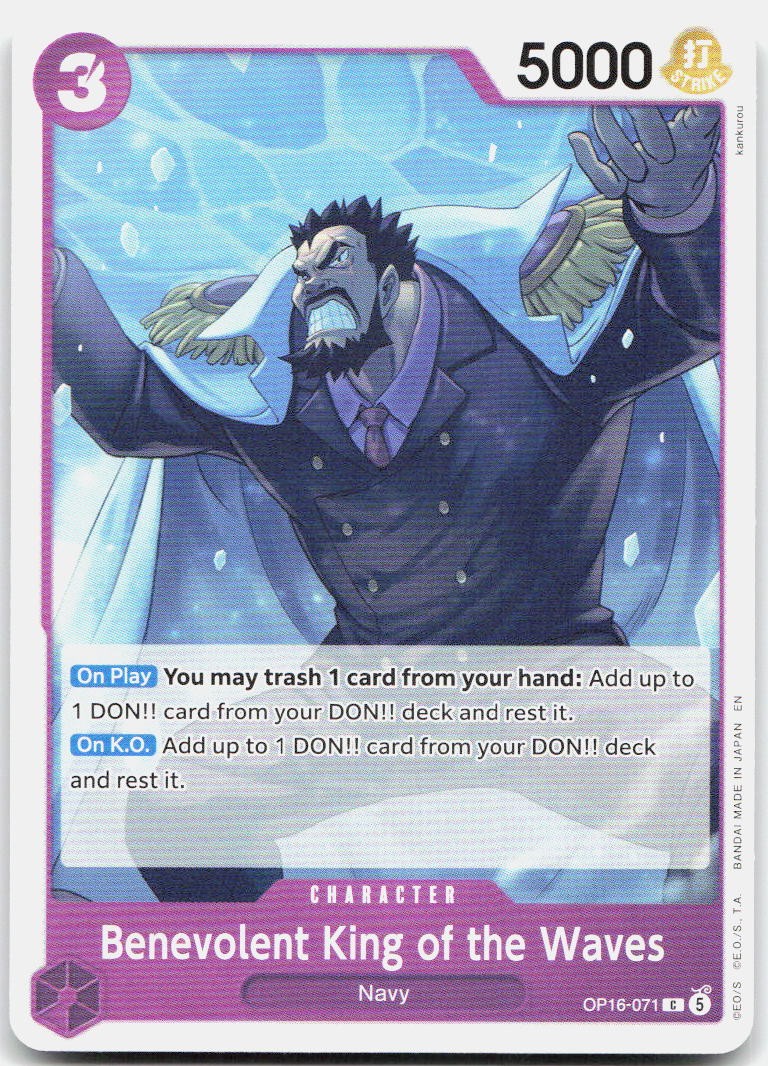 Benevolent King of the Waves C The Time of Battle OP16-071 NM
