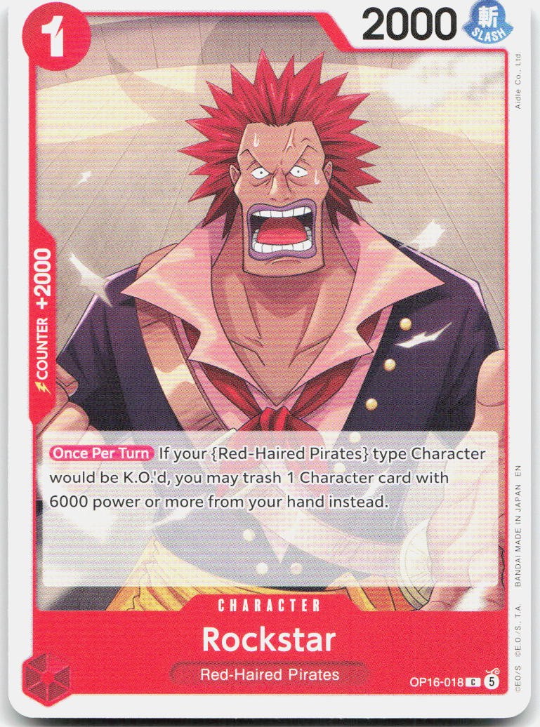 Rockstar C The Time of Battle OP16-018 NM