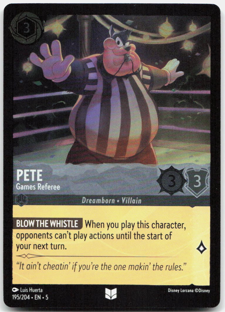 Pete - Games Referee Cold Foil Uncommon Shimmering Skies 195/204 NM