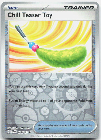 Chill Teaser Toy Reverse Holo Uncommon SV08: Surging Sparks 166/191 NM