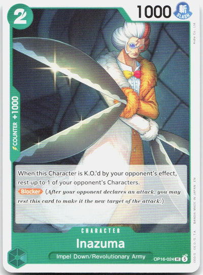 Inazuma UC The Time of Battle OP16-024 NM
