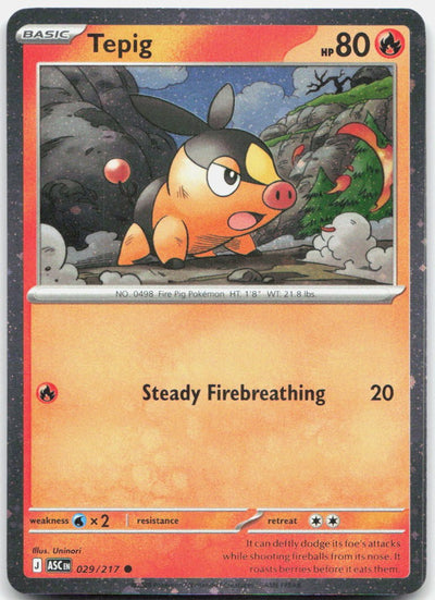 Tepig - (Cosmos Holo) Holo Common Miscellaneous Cards & Products 029/217 NM