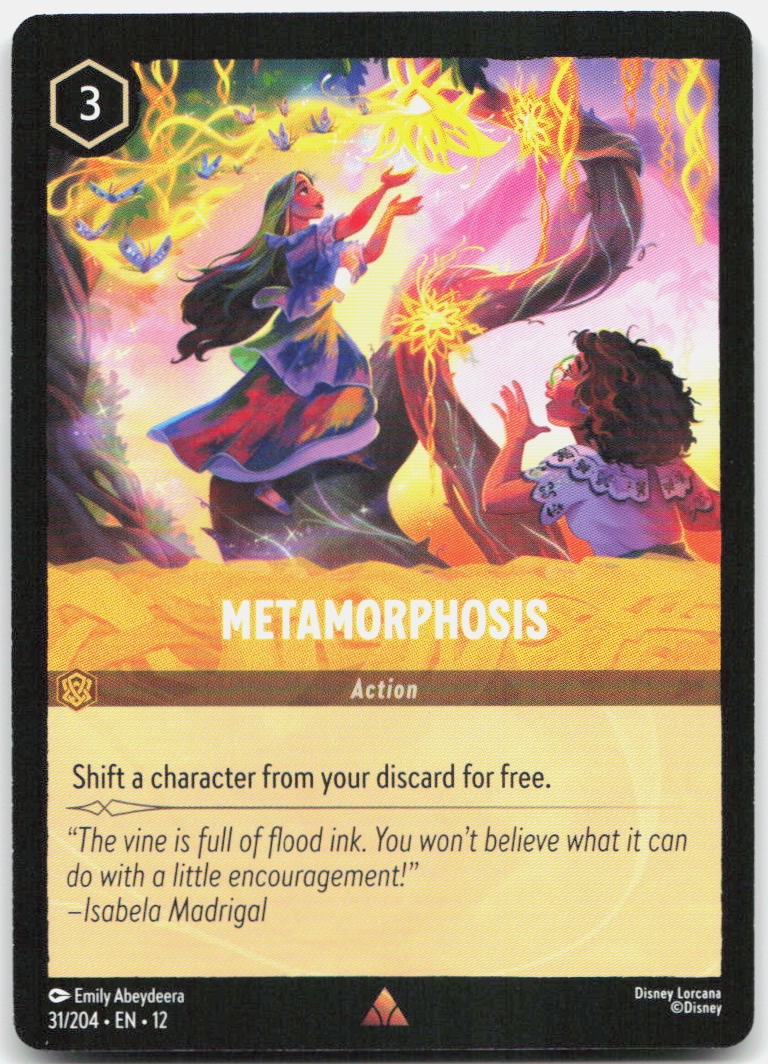 Metamorphosis Rare Wilds Unknown 31/204 NM