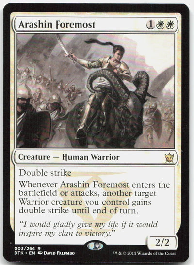 Arashin Foremost R Dragons of Tarkir 3 NM