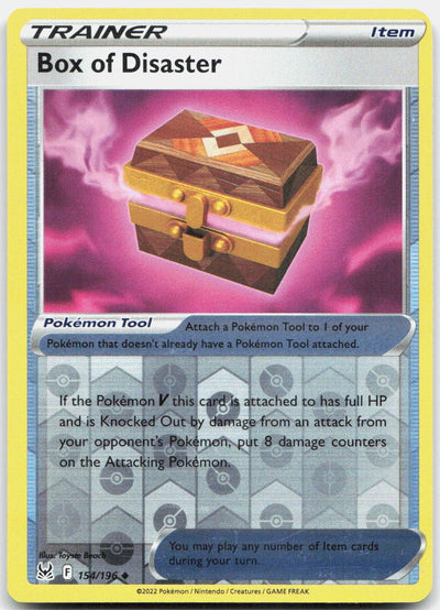 Box of Disaster Reverse Holo Uncommon SWSH11: Lost Origin 154/196 NM