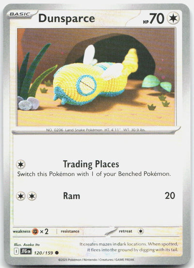 Dunsparce 120/159 Common Journey Together Pokemon Near Mint