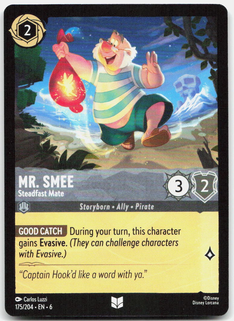 Mr. Smee - Steadfast Mate Uncommon Azurite Sea 175/204 NM
