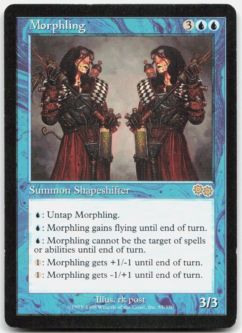 Morphling 85 Rare Urza's Saga Magic: The Gathering Lightly Played